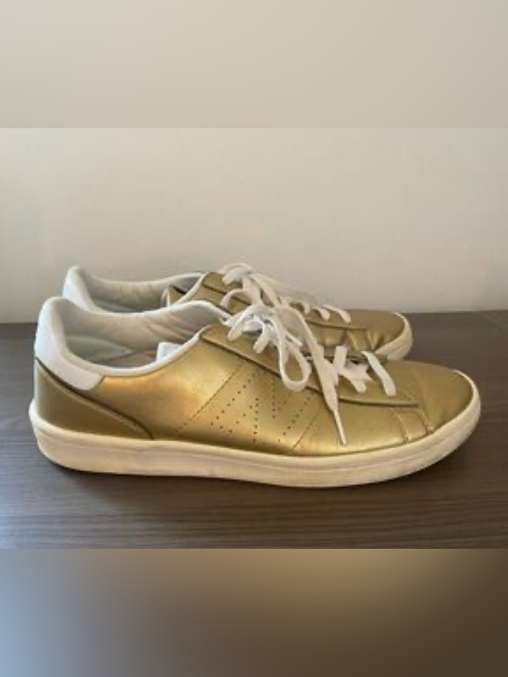 New Balance for JCREW 791 Leather Court Shoe in Gold